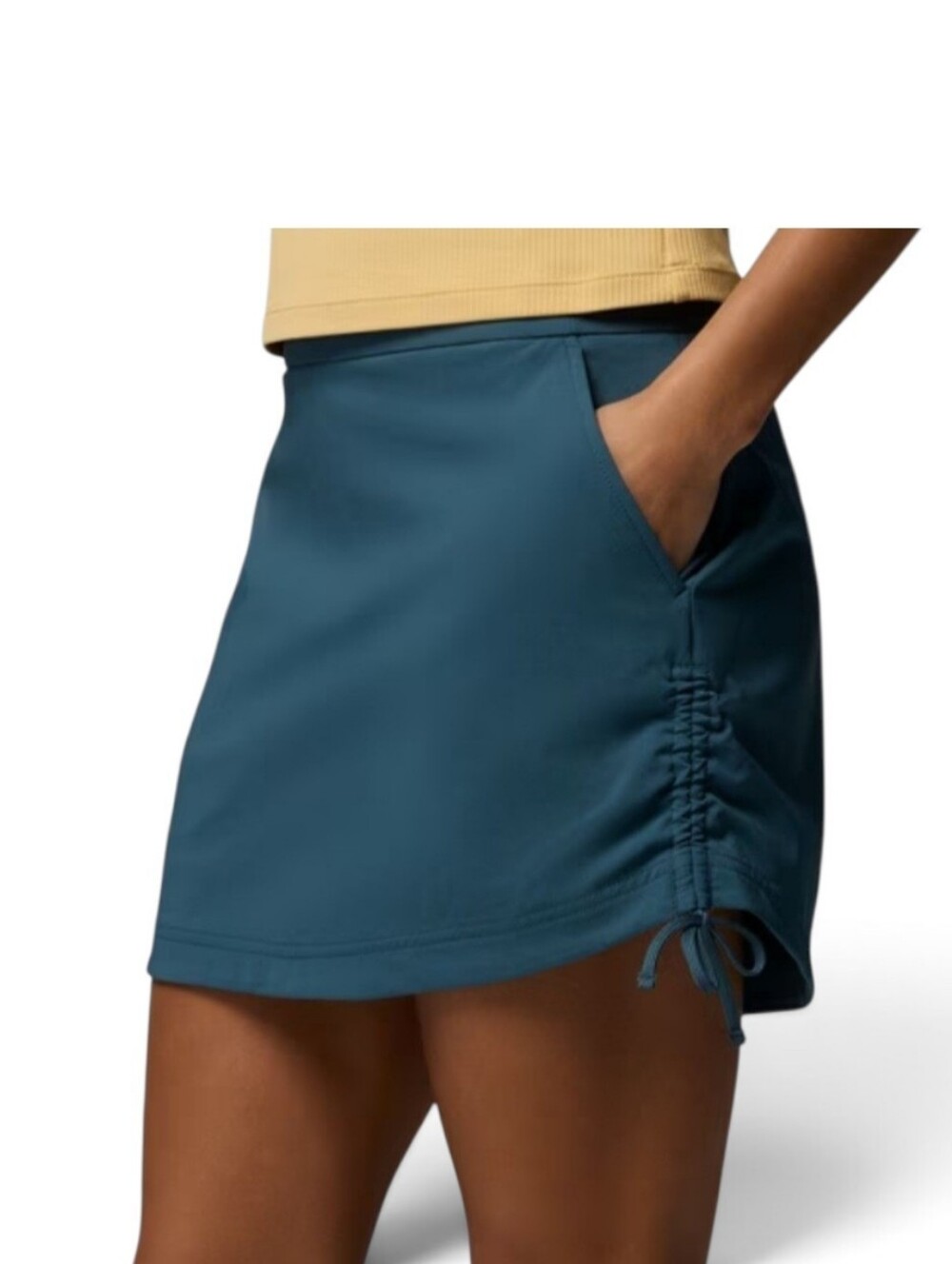 Women’s Teal Ruched Sides Omni Shield Skort Size S